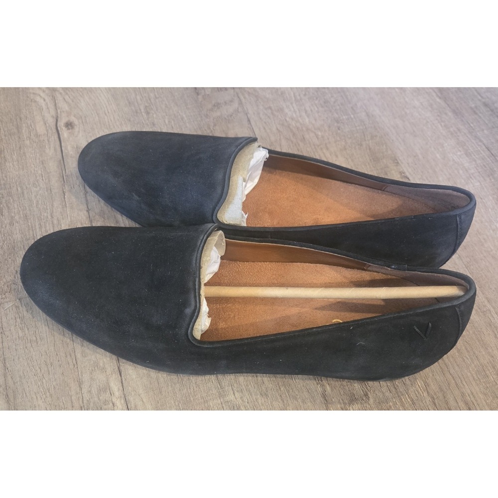 Vionic Women's Willa Black Suede‎ Slip On Loafer Classic Business Casual 9.5